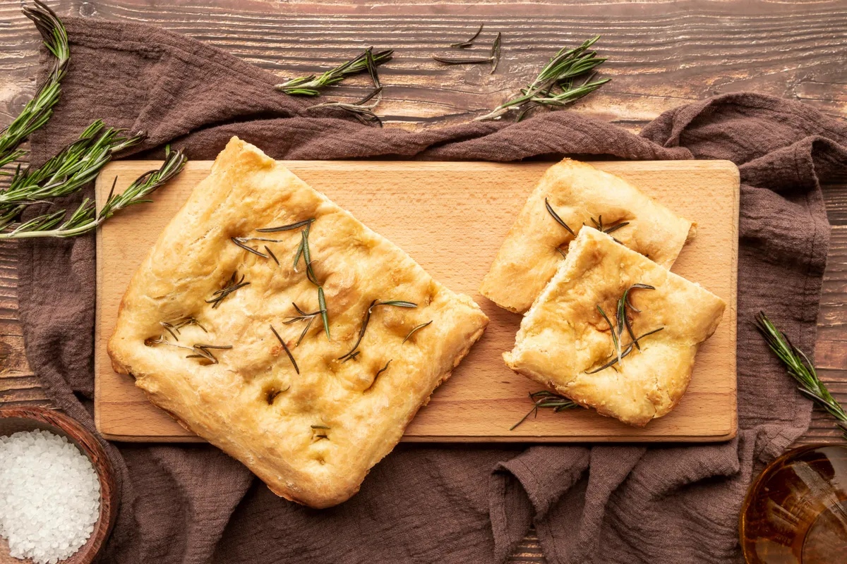 Focaccia aromată la airfryer
