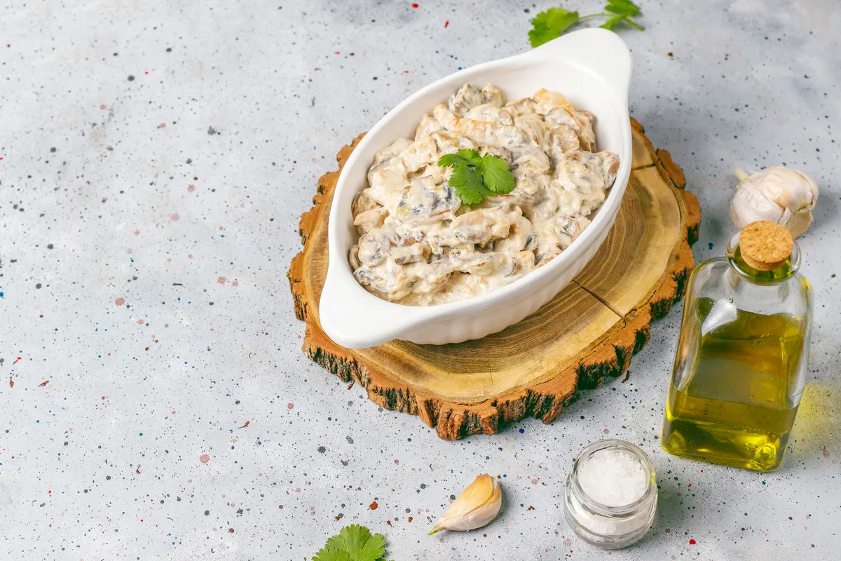 Lipii cu salată de vinete