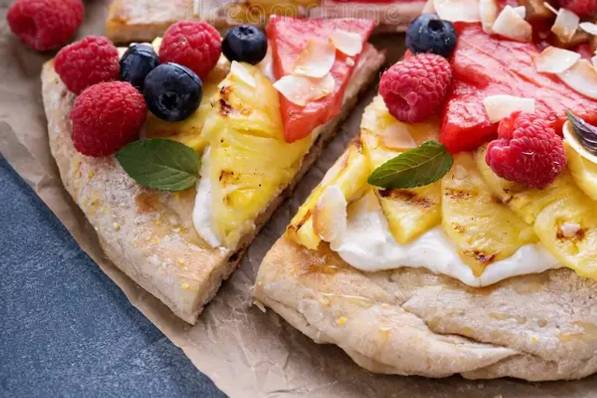 Mini-pizza cu fructe la Airfryer