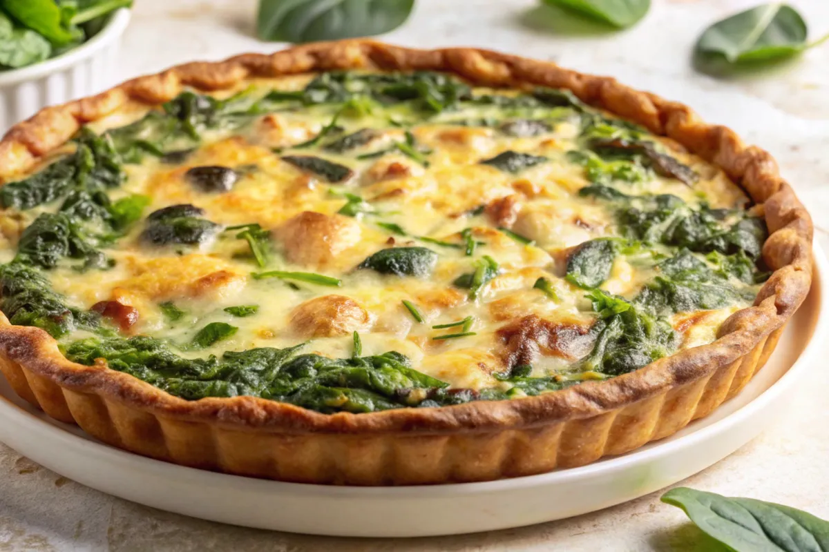 Quiche cu broccoli și brânză