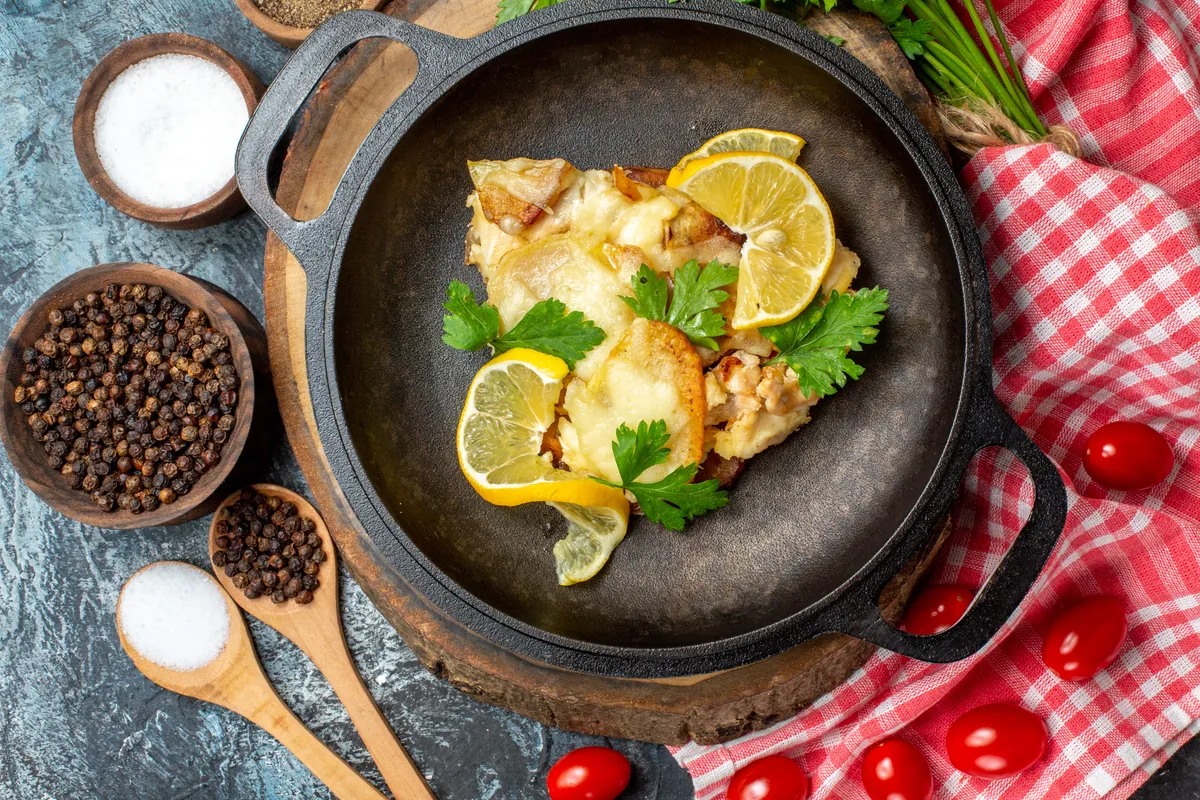 Șalău aromat cu lămâie și ierburi gătit perfect la airfryer