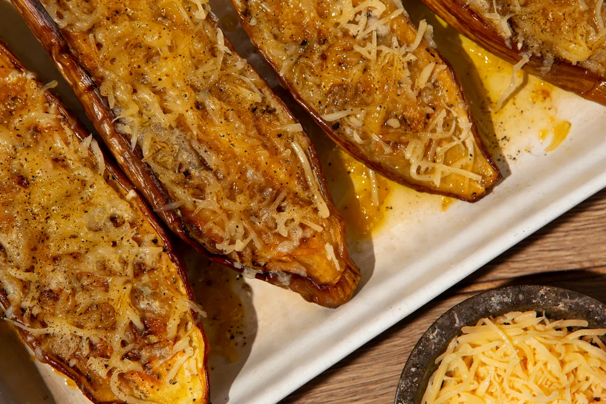 Vinete gratinate cu parmezan la air fryer