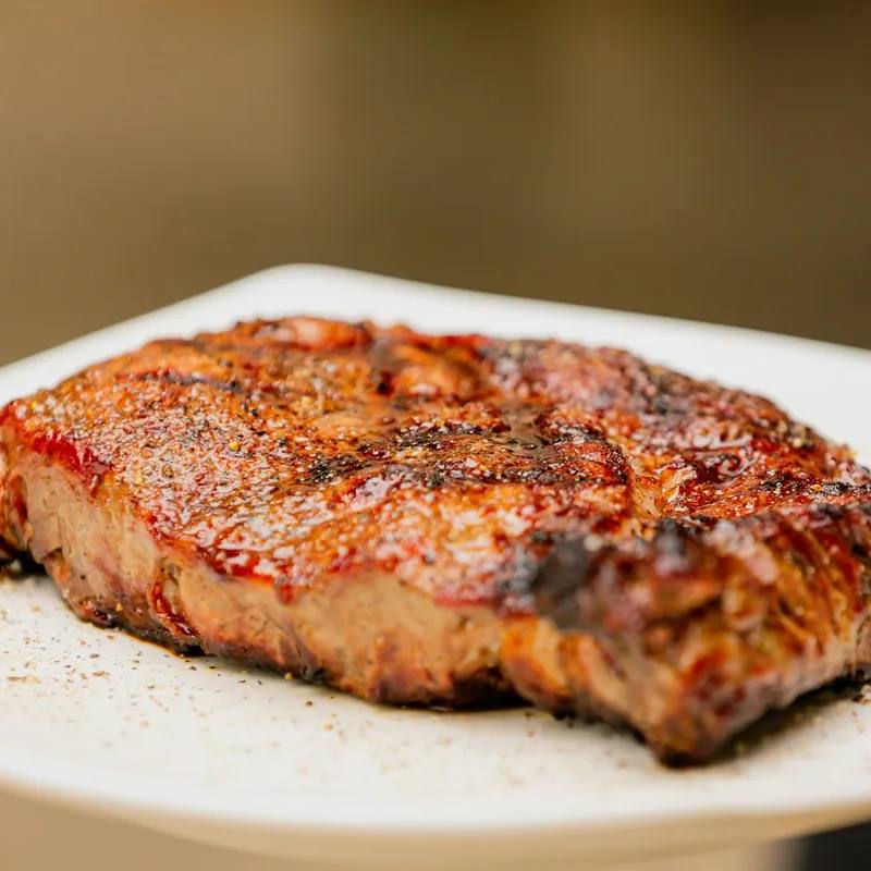 Ceafă de porc marinată în bere la airfryer, suculentă și rumenă
