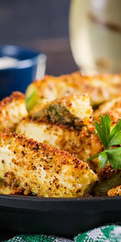 Conopidă crocantă cu pesmet la Airfryer