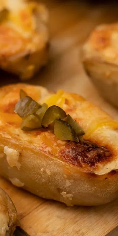 Dauphinoise-uri individuale cu praz și cașcaval gratinat la airfryer