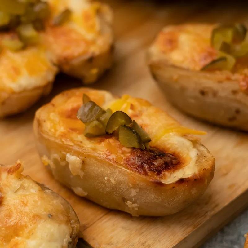 Dauphinoise-uri individuale cu praz și cașcaval gratinat la airfryer