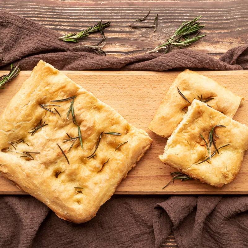 Focaccia aromată la airfryer