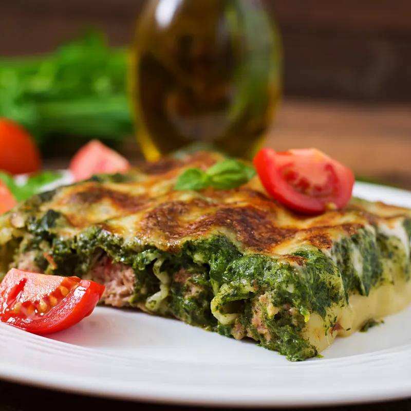 Frittata cu brânză și spanac