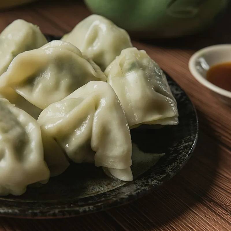Gyoza japoneze cu porc și varză la airfryer, cu sos ponzu de casă