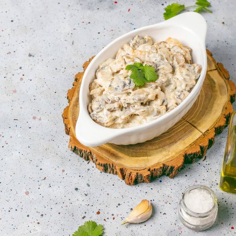 Lipii cu salată de vinete