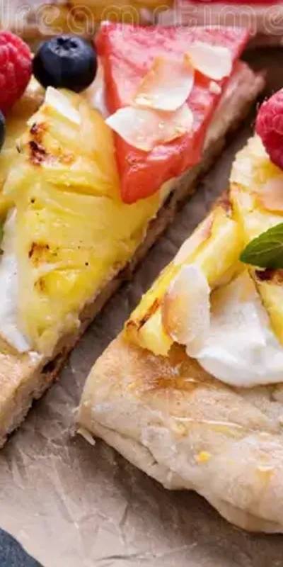 Mini-pizza cu fructe la Airfryer