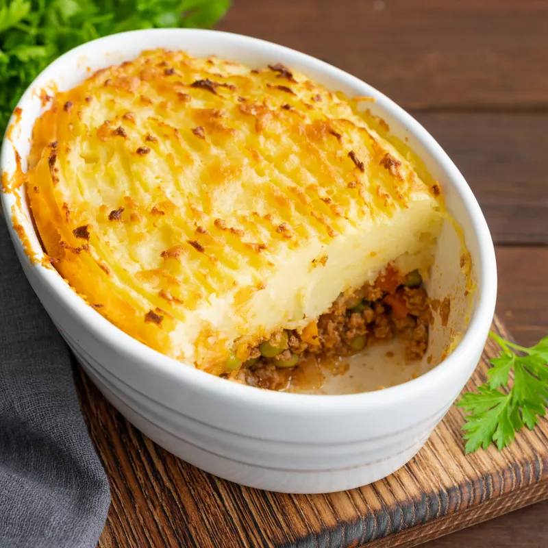Musaca de cartofi și carne tocată