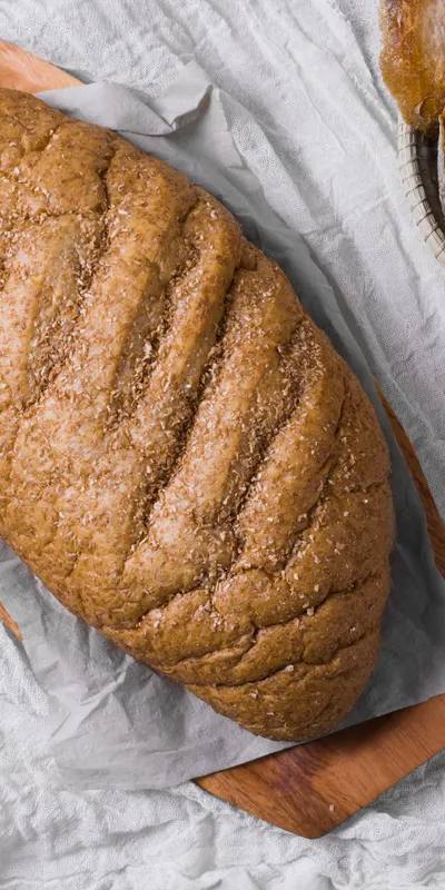 Pâine pufoasă pregătită acasă în airfryer