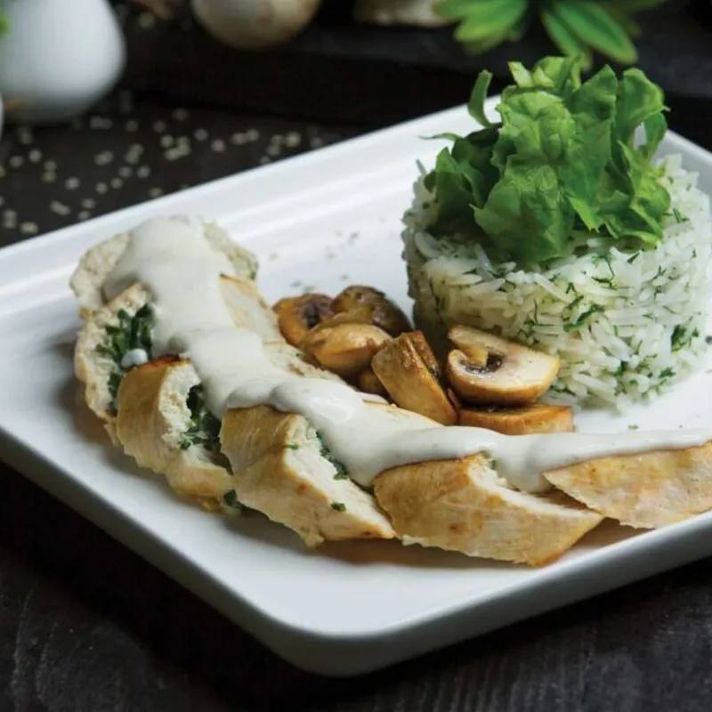 Pui cremos cu smântână gătit la Airfryer