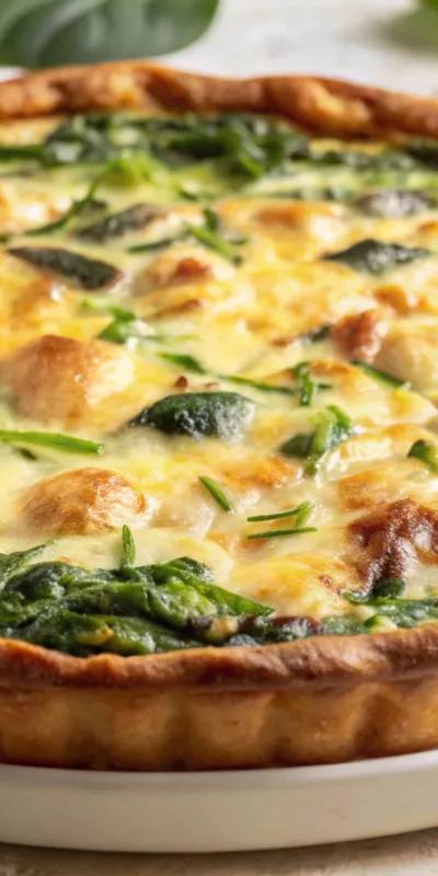 Quiche cu broccoli și brânză