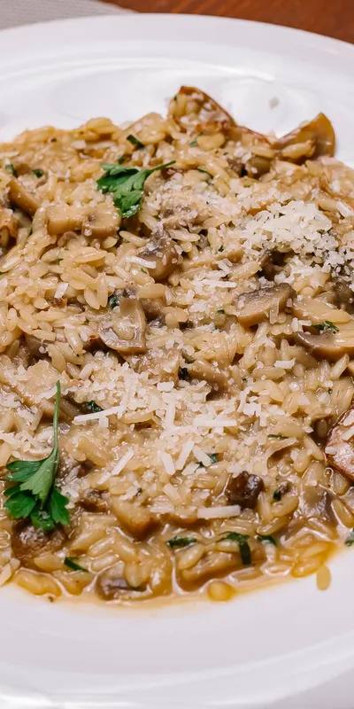 Risotto cu ciuperci și parmezan