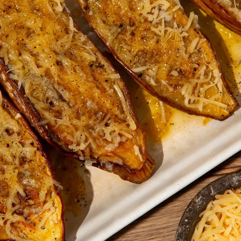 Vinete gratinate cu parmezan la air fryer